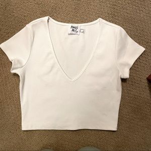 Princess Polly Cropped Ribbed Tee